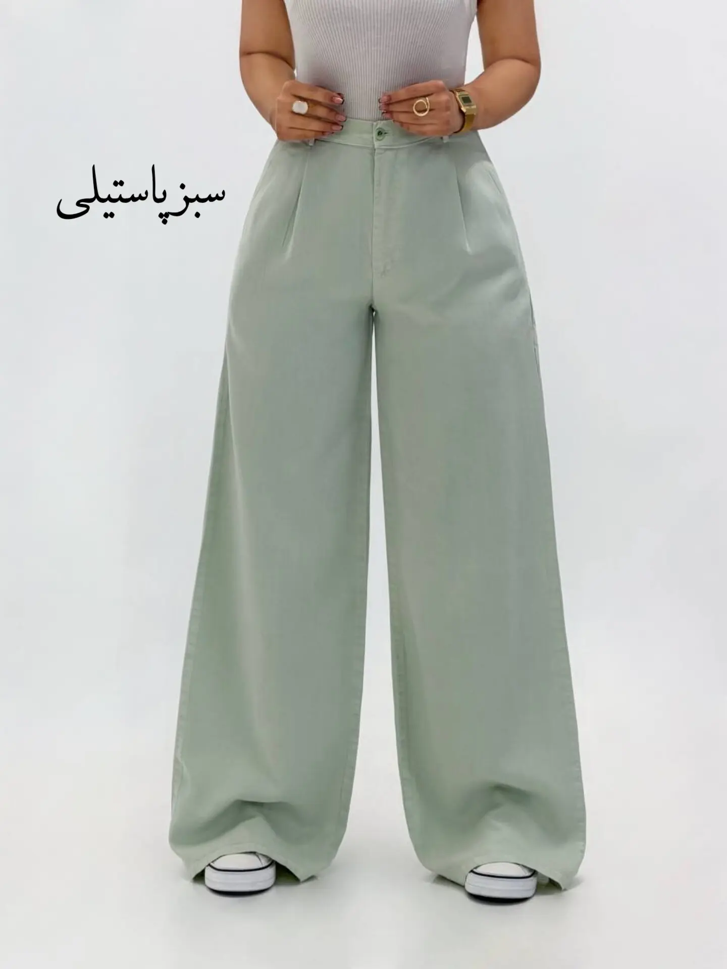 6858-شلوار بگ سیلک رویال